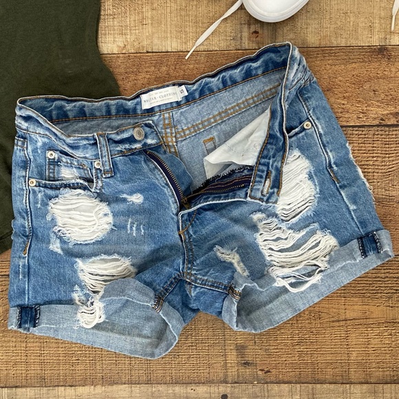 Distressed Destroyed Denim SHORTS by Nectar Clothing - Picture 6 of 7